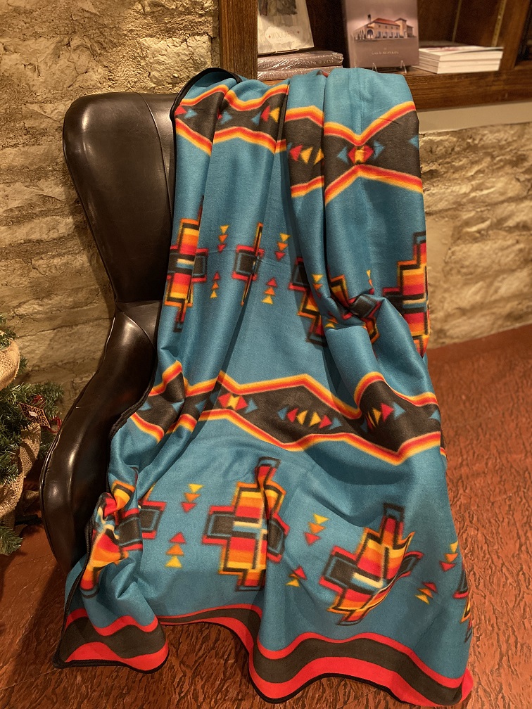 Teal El Paso Saddle Blanket Co Blanket